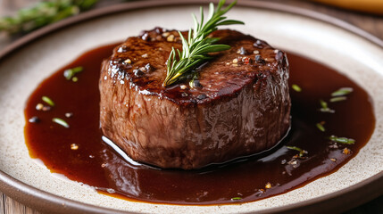 Bernese sauce, based on butter, egg yolks and tarragon, is the perfect complement to filet mignon.