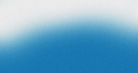 blue illuminated on white, grainy color gradient background, noise texture effect, copy space	