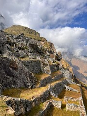 Machu Picchu and its spectacular terraces.





