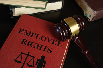 Employee rights are shown as business and legal concept