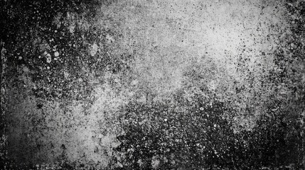 Fototapeta premium The texture of the black and white grunge texture with dust and granular noise particles.