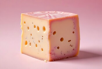 cheese, isolated on white background, clipping path, full depth of field, ai