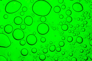Macro green bubble texture,The close distance of the green bubble,Bubble, DNA, Drop, Liquid, Medicine,Foam Bubble from Soap or Shampoo Washing,Poland, Biochemistry, Biotechnology, Laboratory, Water