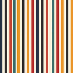 Image of Multi-colored stripes printed on Printed Glass Splashbacks