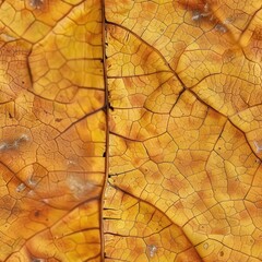 Obraz premium Vibrant Close-Up of a Single Autumn Leaf in Fall Colors