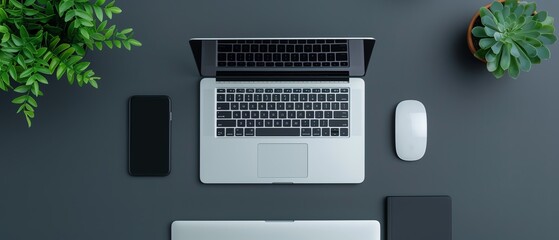 Expensive technology gadgets with sleek design, highend tech