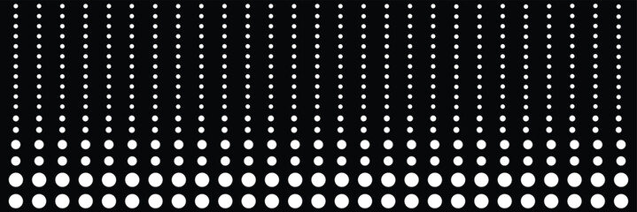 Background with monochrome dotted texture. Polka dot pattern template .Vector Illustration.