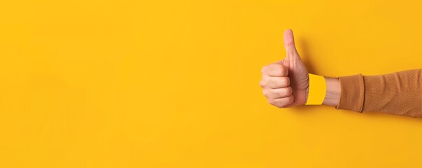 Thumbs up emoji with gratitude message, digital appreciation