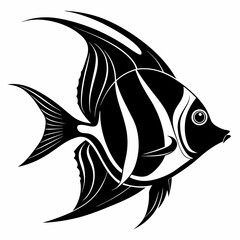 Angelfish Black silhouette