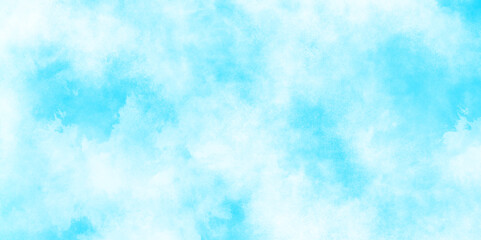 blurred and grainy Blue powder explosion on white background, Classic hand painted Blue watercolor background, Natural and cloudy fresh blue sky background, shiny and soft sky blue watercolor texture.
