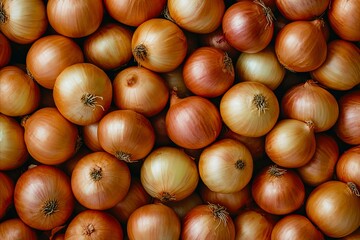 Obraz premium A pile of onions sitting on top of each other