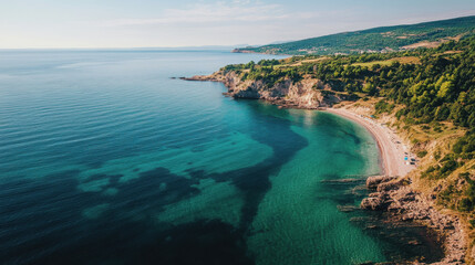 the seashore. International Black Sea Day. sea waves.