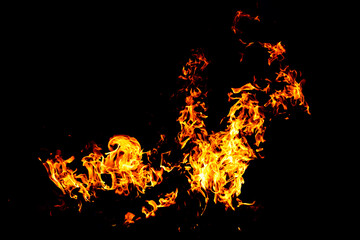 Fire flame texture. Burning material backdrop. Burn effect pattern. Blaze and torch wallpaper. Heat...