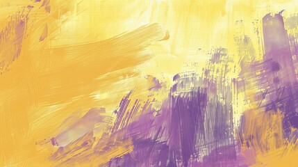 Soft Pastel Yellow and Purple Brush Strokes Creating a Textured Artistic Background