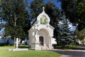 Monument-chapel at the burial site of D. M. Pozharsky in the Spaso-Evfimiev Monastery. Suzdal, Vladimir region, Russia