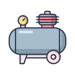 Air compressor icon vector design template