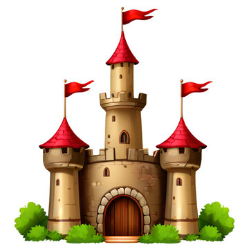 recommend clip art: clipart isolated of old castle illustration