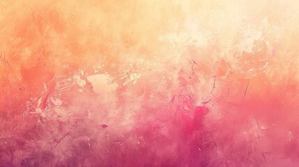 Fototapeta premium Gentle Pastel Orange and Pink Gradient Background with Soft Texture for Design Projects