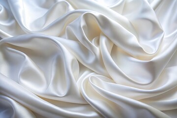 Obraz premium Smooth Blurred white Silk Fabric Background