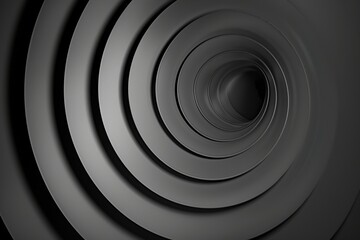 Abstract black background with circular shapes and shadows