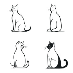 Illustration of a cute cat