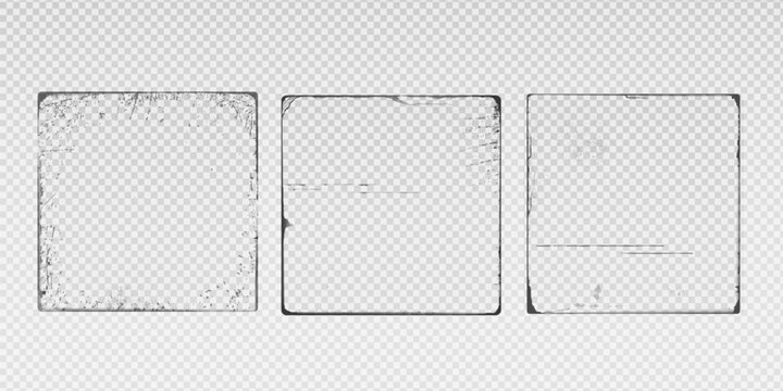 Set of old paper overlay cover for vintage vinyl records.