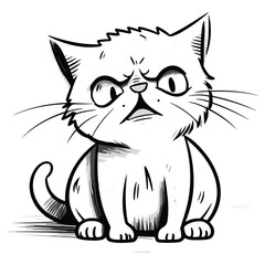 Illustration of a cute cat