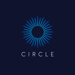 Vector logo design template. Circle abstract icon.