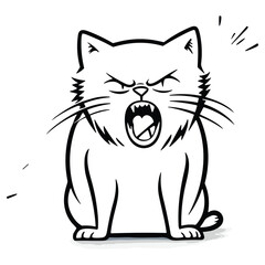 Illustration of a cute cat
