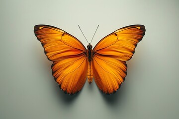 A minimalist butterfly, no background, minimal art