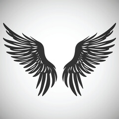 wings vector flat illustration