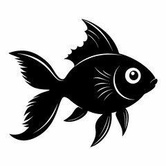 Goldfish Black silhouette