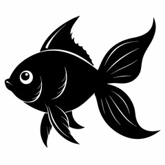 Goldfish Black silhouette