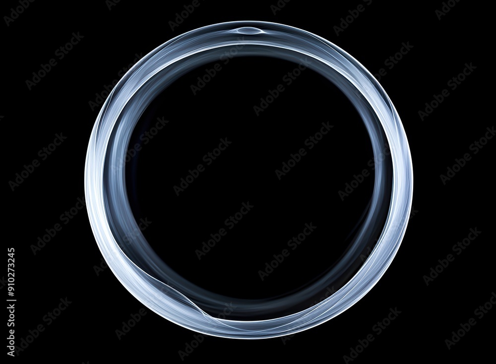 Poster glowing magic circle abstract design. mystical and ethereal glowing circle creating a powerful visua
