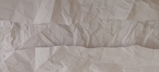 wrinkled crumpled  white paper background