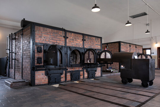 Incineration plant of the company Topf und S&ouml;hne in the crematoria of Buchenwald concentration camp to burn a great number of bodies in a short period. Weimar, Germany, July 23 2024