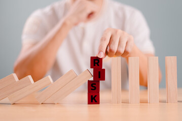 Risk assessment crisis concept. Financial analysis solution for real estate business management....