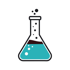 a Flask icon vector illustration