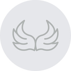 Ala Vector Line Grey Circle Grey