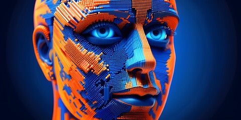 A clear water bottle stands amidst a lush green meadow under a bright blue sky, representing purity and nature.