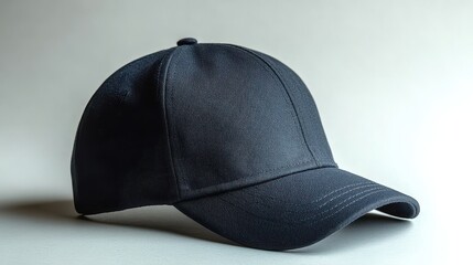 A stylish black cap featuring a classic design, perfect for casual wear or outdoor activities.