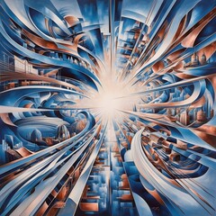 abstract background with waves