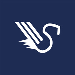 swan logo with swan image