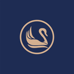 swan logo with swan image