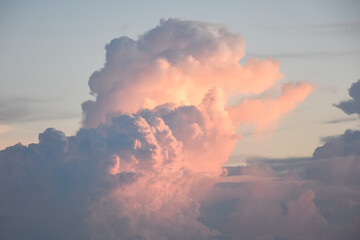 Blue sky with white clouds