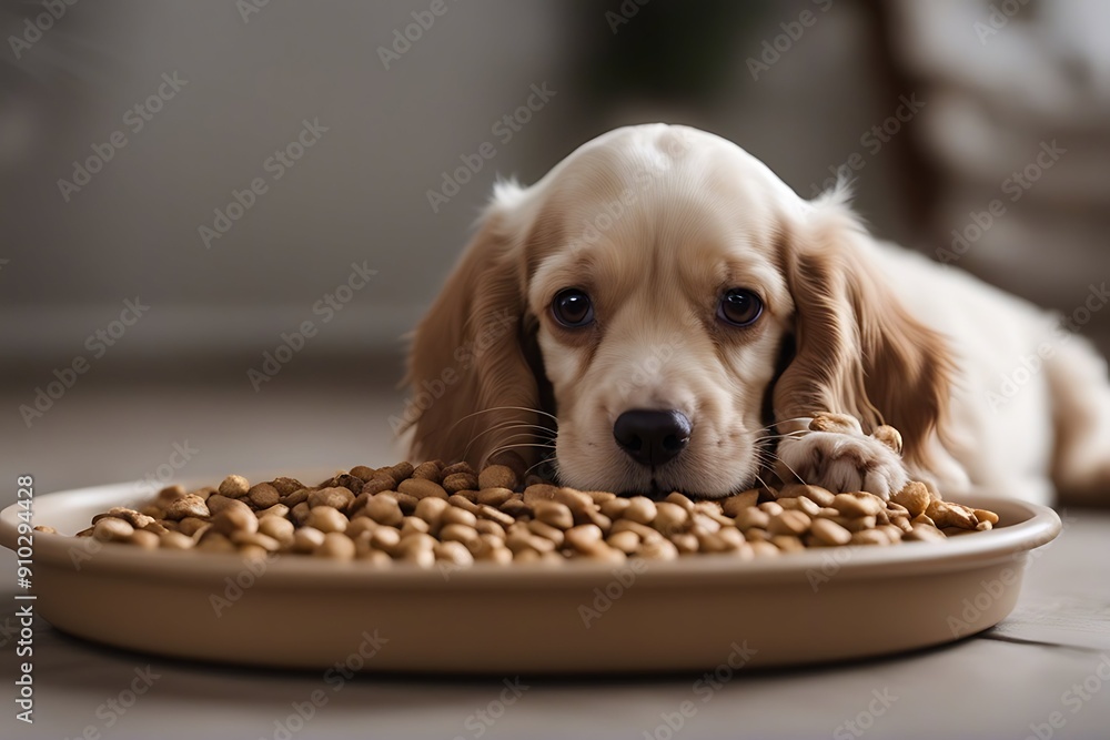 Wall mural puppy and dog