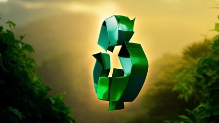 Witness the transformation as sunlight filters through the trees, highlighting a powerful message of sustainability and environmental responsibility.