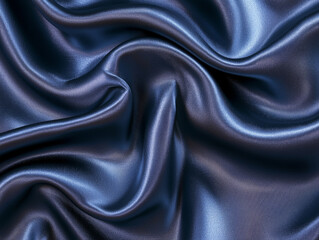 Obraz premium A blue fabric with a wavy texture