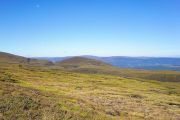 Fototapeta premium View over the Cairngorm Mountains in Scotland 
