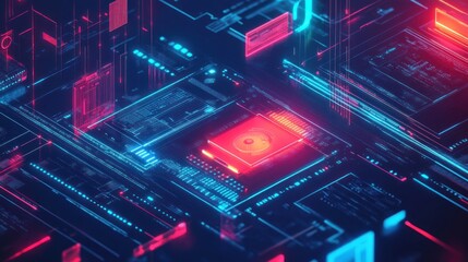 Fototapeta premium Abstract Digital Circuitry